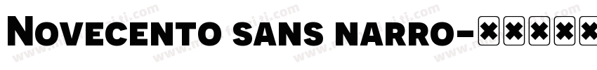 Novecento sans narro字体转换